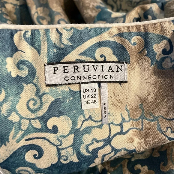 Peruvian Connection Plus Size Malabar Pima Cotton Dress - Picture 2 of 8